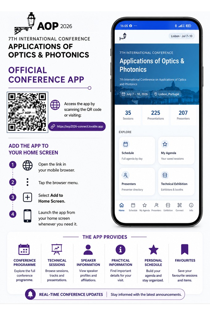 APP for AOP2026 - QR Code and ohter information